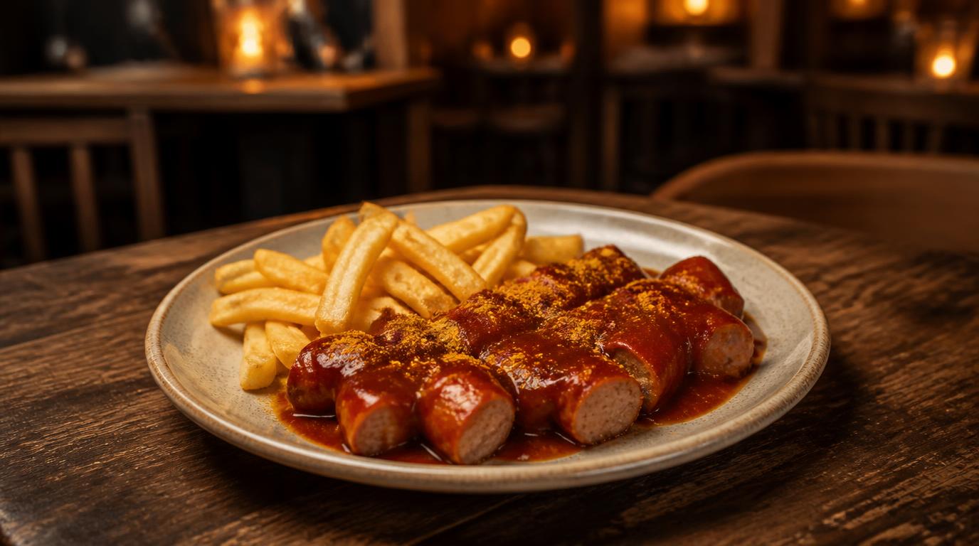 Currywurst Pommes