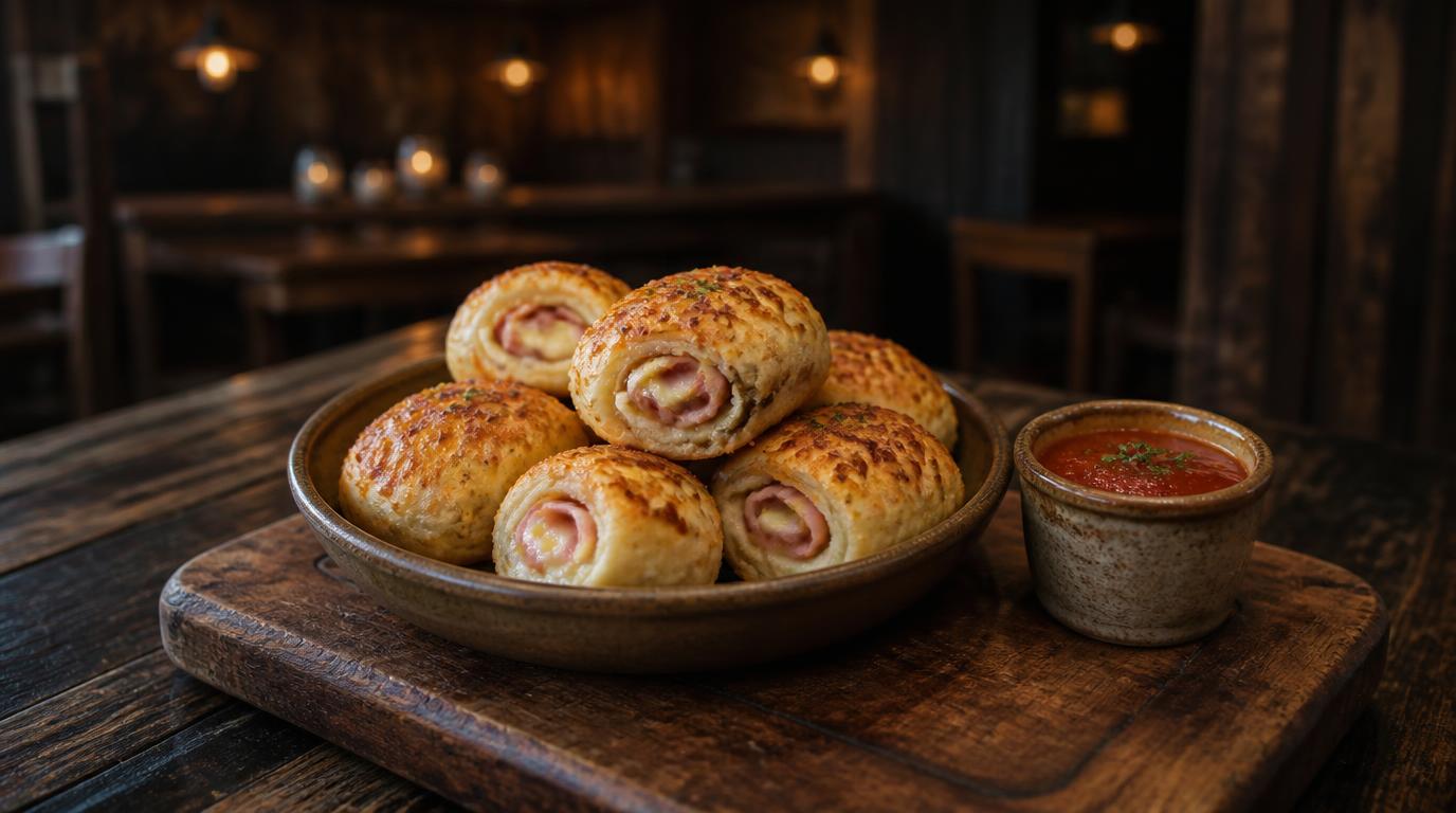 Pizzabrötchen Schinken