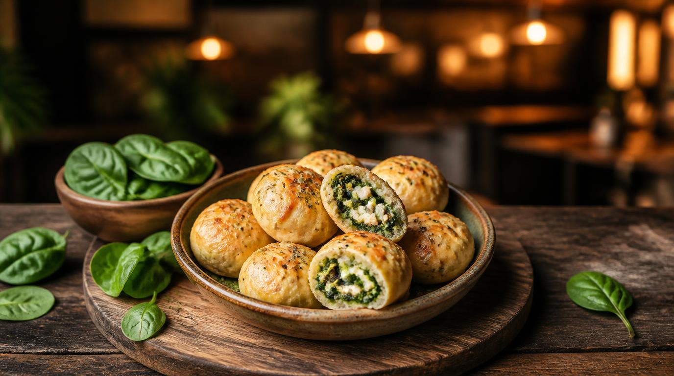 Pizzabrötchen Spinaci